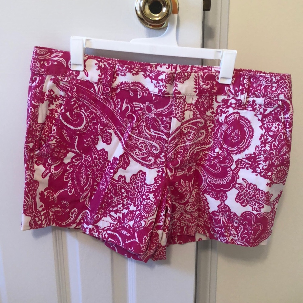 Pink paisley shorts